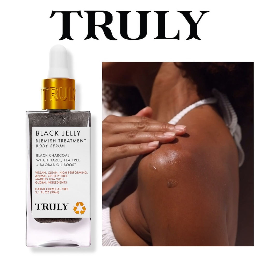 NEW TRULY Black Jelly Blemish Body Serum Zit-Zapping Serum